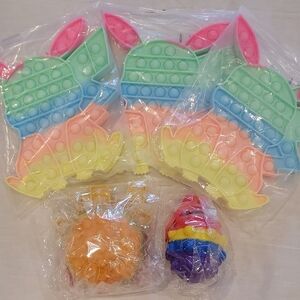 Colorful Pop It Fidget Toy Bundle 5 Piece NWT